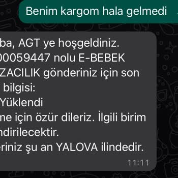 AGT Kargo Ebebek Kargom Yok