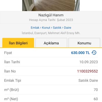 Centilmen Yapı Gayrimenkul Esenyurt'ta Satılık Daire İlanı Hakkında Şikayet