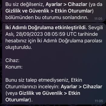 Telegram, Haberim Olmadan İki Adımlı Doğrulama Aktifleştirilmiş