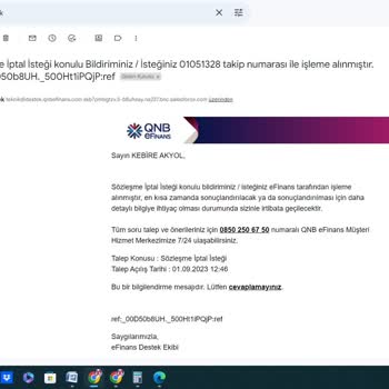 QNB Portalı Kapatma Sorunu