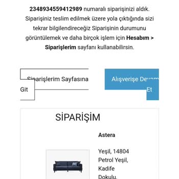 Enza Home Gelmeyen Koltuk Yapmışlar