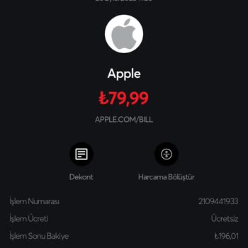 Apple. Bill İzinsiz Para Kesiyor