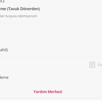 Yemek Sepeti Fatura Gelmiyor