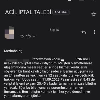 Pazarama Uçak Bileti İptal Sorunu