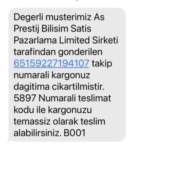 As Prestij Sipariş Vermediğim Kargonun Gönderilmesi