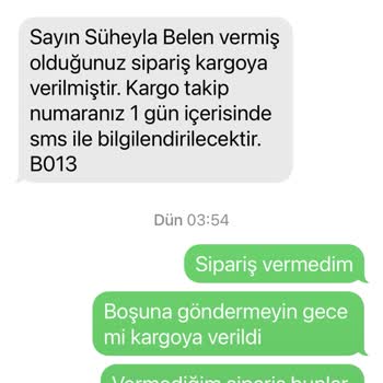 As Prestij Sipariş Vermediğim Kargonun Gönderilmesi