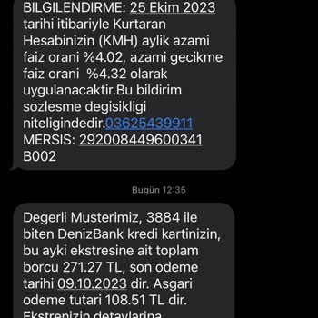 Denizbank Kartım Olmadığı Halde Borç Gelmesi