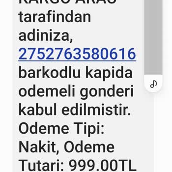 PTT Kargo Facebook Üzerinden Verdiğim Sipariş Yalan Çıktı