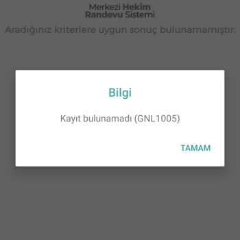 MHRS (Merkezi Hekim Randevu Sistemi) Hiç Randevu Alınmıyor, Hep Dolu