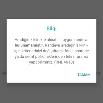 MHRS (Merkezi Hekim Randevu Sistemi) Hiç Randevu Alınmıyor, Hep Dolu