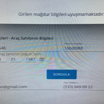 Allianz Sigorta Mağdur Bilgileri Uyuşmuyor Hatası