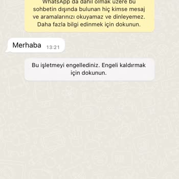 WhatsApp'tan Gelen Mesaj