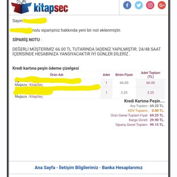 Kitap Seç Asıl Kitabı Temin Edeme, 3 TL'lik Kitabı 30 TL Kargo Ücretiyle Gönder!