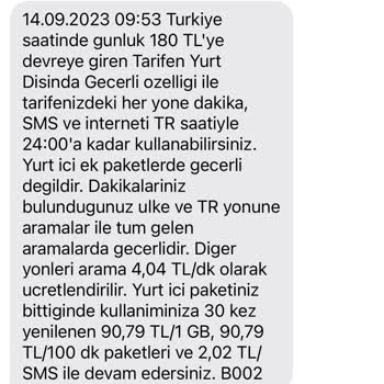 Turkcell İstenmeyen Yurt Dışı Paketi
