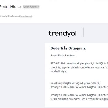 Trendyol Hızlı Market SKT'si Bitecek Ürünü Gönderdi İade Almıyor!