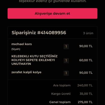 Umaysstore Kayıp Sipariş Hk