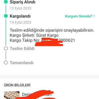 Sürat Kargo Yüreğir Şubesi Malımı Vermiyor