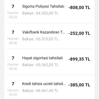 VakıfBank Usulsüz İhtiyaç Kredisi Kesintileri