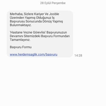 Kariyer Ve Jooble Herdem Sağlık İş Başvurusu