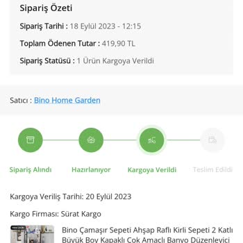 Çiçek Sepeti Kargo Gelmiyor