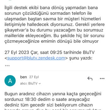 Blutv Müşteri Hizmetleri Ve Çözünürlük Sorunu