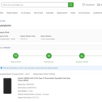 Çiçek Sepeti Faturamı Göndermedi, Garantiden Mağdur Edildim
