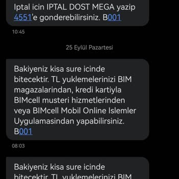 Bimcell Paket İçin Yüklediğim Ücret Hattımdan Alındı