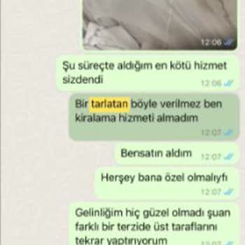 Asya Moda Gelinlik GELİNLİK/İLGİSİZ/GEÇ TESLİMAT/FASON Firma