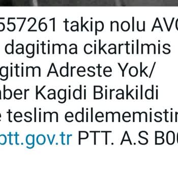 PTT Kargo Kargolarım Evime Gelmiyor