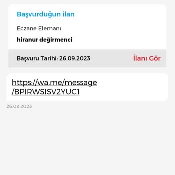 İşin Olsun Uygulaması Üzerinden Eczane İş İlanın