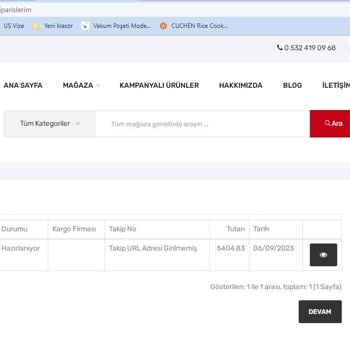 Toptankavanoz.com Sitesinden Aldığım Ürünlerin Gönderilmemesi