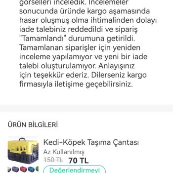 Trendyol Dolap Destek Ekibinin İade Talep Değerlendirme Hataları