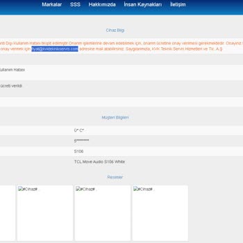 TCL Telefon TCL S106 Markalı Kulaklıkların Sol Tarafı Bozuldu