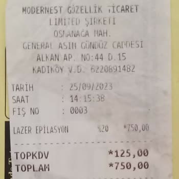 Modernest Güzellik Merkezi Kurumdan Hiçbir Hizmet Almadığım Halde Kaporamı İade Etmediler.