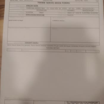Onvo 0 Alınan Bir Ürünün Kusurlu Çıkması Ve Servis Süresi Beklenecek Olması