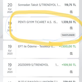 Penti Ödeme Alındı Sipariş Ortada Yok