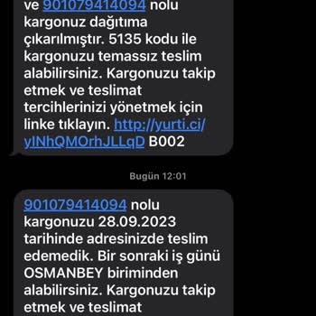 Yurtiçi Kargo Teslim Edilemedi Yalanı