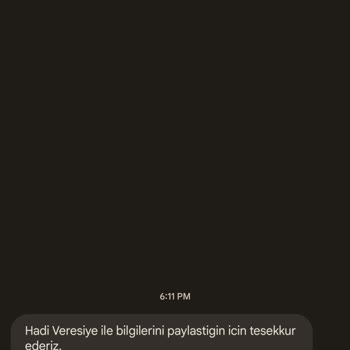 Hadi Tom Pay Veresiye İzinsiz Bilgi Alımı