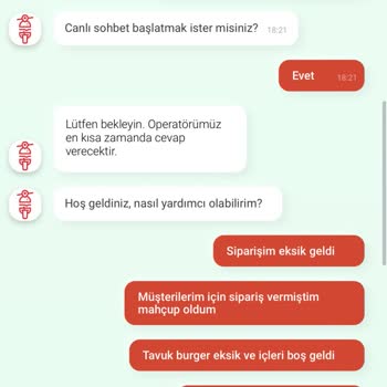 Tıkla Gelsin Tıklı Gelsin Eksik-Kusurlu Sipariş Ve Canlı Destek Sorunu