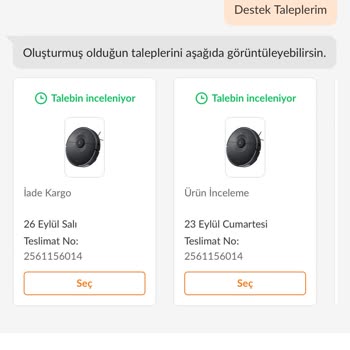 Trendyol Satış Sonrası Destek