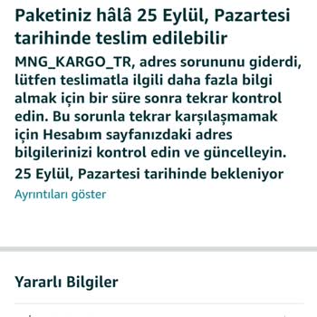Amazondaki MNG Kargo Teslimat Sorunu