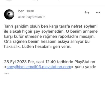 Sony Eurasia Askıya Alma İşlemi