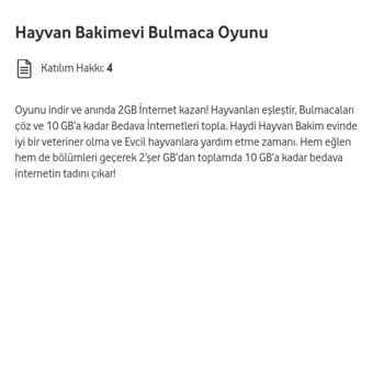 Vodafone 2 GB Masalı