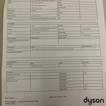 Dyson V8 Biten Batarya