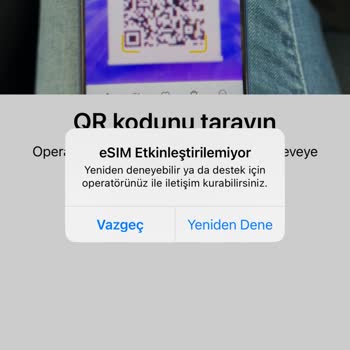 Turkcell Yurt Dışı Telefonum E Sim Yükleyemiyorum