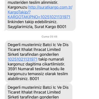 Sürat Kargo Teslimat Problemi Adalya Şube