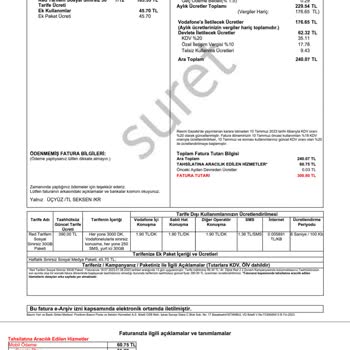 Vodafone 30 GB Sınırsız Sosyal Taahhütlü Fiyatı Sürekli Değişiyor