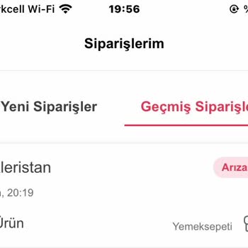 Yemeksepeti Ödeme Alındı Sonra Arızalı Sipariş Uyarısı