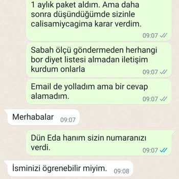 Diyetasistan Hiçbir Hizmet Almadığım Halde Para İademi Yapmadılar...