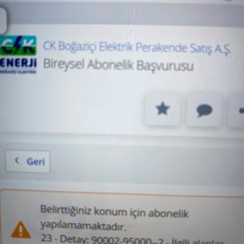 Boğaziçi Elektrik - BEDAŞ Elektrik Abonelik Başvurusu